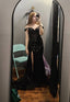 Long Black Off-Shoulder Tulle Mermaid Prom/Evening Dress