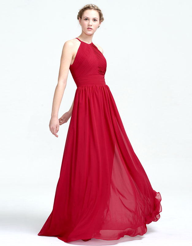 Simple Red Bridesmaid Dresses  Angrila