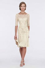 Half Sleeves Chiffon Lace Mother of the Bride Dresses