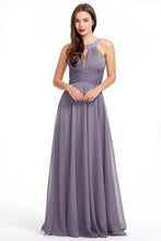 Elegant Halter High-waisted Slim Fit Long Chiffon Prom Dress