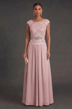 Sleeveless Lace Chiffon Mother of the Bride Dresses
