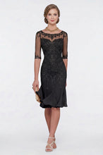 Half Sleeves Chiffon Lace Mother of the Bride Dresses