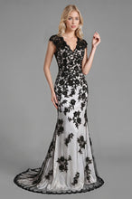 V-neck Lace Sleeveless Sweep Train Mother of the Bride Dresses