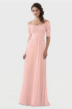 Mother of The Bride Gowns with Sleeves Lace Long Chiffon Beaded