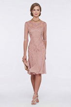 Half Sleeves Chiffon Lace Mother of the Bride Dresses