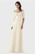 Mother of The Bride Gowns with Sleeves Lace Long Chiffon Beaded