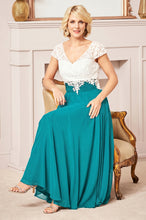 A-Line V-neck Ankle-length Chiffon Mother of the Bride Dress