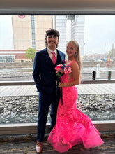 V-Neck Slim-Fit Tulle Lace Appliques Mermaid Evening Dresses