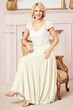 A-Line V-neck Ankle-length Chiffon Mother of the Bride Dress