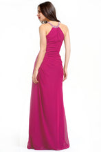 Sleeveless Chiffon Crepe Side-Pleated Bridesmaids Dresses