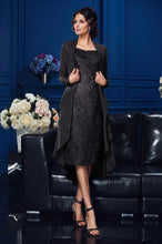Two Piece Sheath/Column Sweetheart Knee Length Lace Mother of the Bride Dress