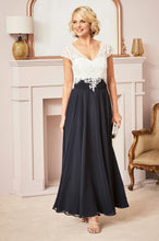 A-Line V-neck Ankle-length Chiffon Mother of the Bride Dress