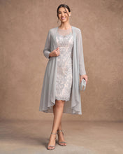 Sheath/Column Scoop Knee-Length Chiffon Mother of the Bride Dress With Jacket