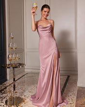Dusty Rose Sweetheart Mermaid Long Prom Dress With Slit
