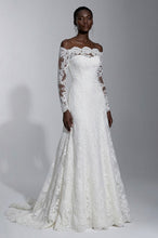 Off-the-shoulder Full/Long Sleeves Lace Bridal Wedding Dresses