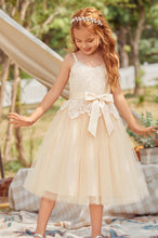 Tulle Straps Flower Girl Dress