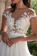 Appliqued Sexy Chiffon Wedding Dresses