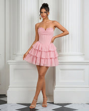 Sweetheart Chiffon Ruffles Sweetheart Short Homecoming Dresses