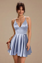 Simple Spaghetti Straps V-neck Short Prom Dress/Homecoming Dresses