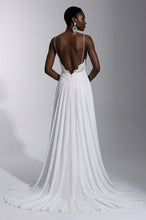 Alluring A-line/Princess Sleeveless Boho Lace Sweep Train Wedding Dresses