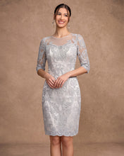 Sheath/Column Scoop Knee-Length Chiffon Mother of the Bride Dress With Jacket
