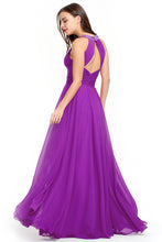 Elegant Halter High-waisted Slim Fit Long Chiffon Prom Dress