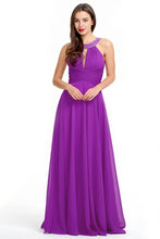 Elegant Halter High-waisted Slim Fit Long Chiffon Prom Dress