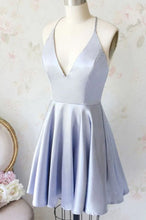 Simple Spaghetti Straps V-neck Short Prom Dress/Homecoming Dresses