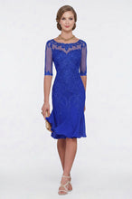 Half Sleeves Chiffon Lace Mother of the Bride Dresses