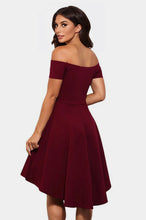 Off-the-Shoulder High Low Wedding Guest Dresses