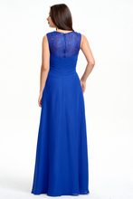 V-neck A-Line Slim Fit Floor Length Chiffon Bridesmaid Dresses