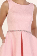 A-line Sleeveless Beading Short Prom Dresses with Pockets