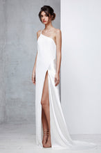 Sheath/Column One-Shoulder Sexy Prom Dress with Split Front