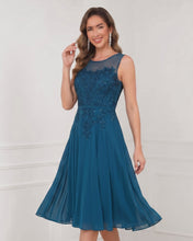 Ink Blue Sleeveless Lace Waist Length Jacket Mother of the Bride Dresses