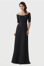 Mother of The Bride Gowns with Sleeves Lace Long Chiffon Beaded