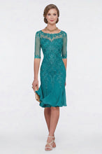 Half Sleeves Chiffon Lace Mother of the Bride Dresses