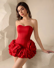Red Bodycon Homecoming Dress With Ruffles