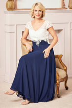 A-Line V-neck Ankle-length Chiffon Mother of the Bride Dress