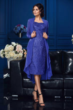 Two Piece Sheath/Column Sweetheart Knee Length Lace Mother of the Bride Dress
