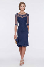 Half Sleeves Chiffon Lace Mother of the Bride Dresses
