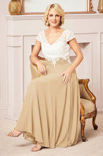 A-Line V-neck Ankle-length Chiffon Mother of the Bride Dress