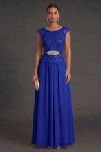 Sleeveless Lace Chiffon Mother of the Bride Dresses