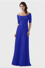 Mother of The Bride Gowns with Sleeves Lace Long Chiffon Beaded