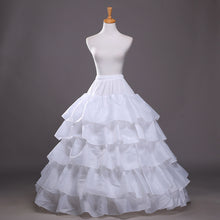 White Ruffled Petticoat Ball Gown Underskirt Lady Dress Accessories