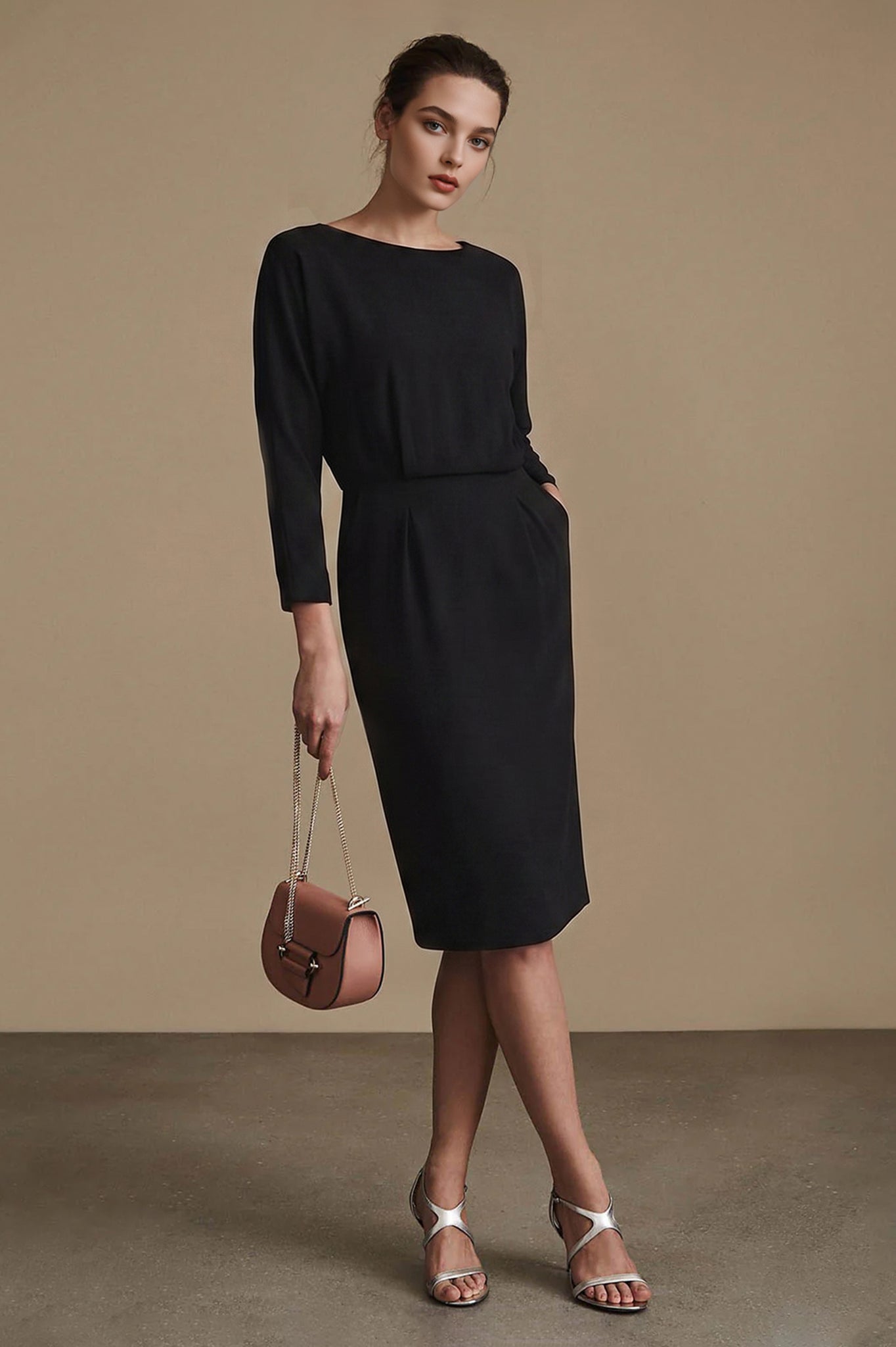 Knee-length Sheath Wedding Guest Dresses – Angrila