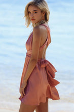 A-Line Deep V-Neck Criss-Cross Straps Short Stretch Convertible Homecoming Dresses