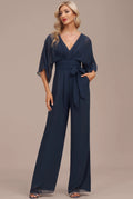 YQ0007-C118-1 — Dark Navy jumpsuit