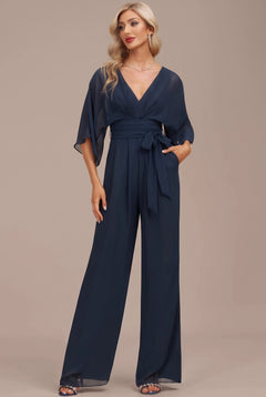 YQ0007-C118-1 — Dark Navy jumpsuit