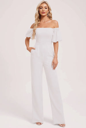 YQ0025-C01-2 — White jumpsuit
