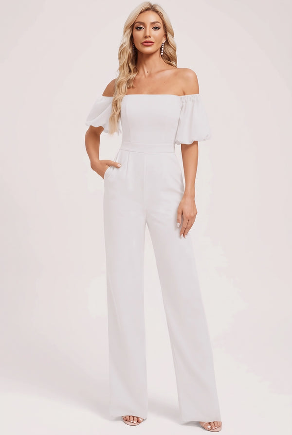 YQ0025-C01-2 — White jumpsuit